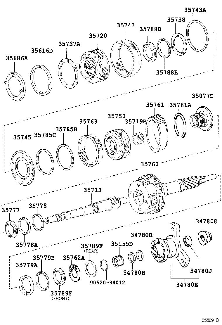 35760-40040 GEAR ASSY, REAR PLANETARY product image