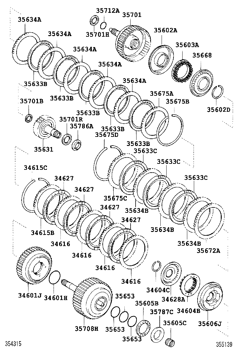 35605-28010 DRUM SUB-ASSY, DIRECT CLUTCH product image