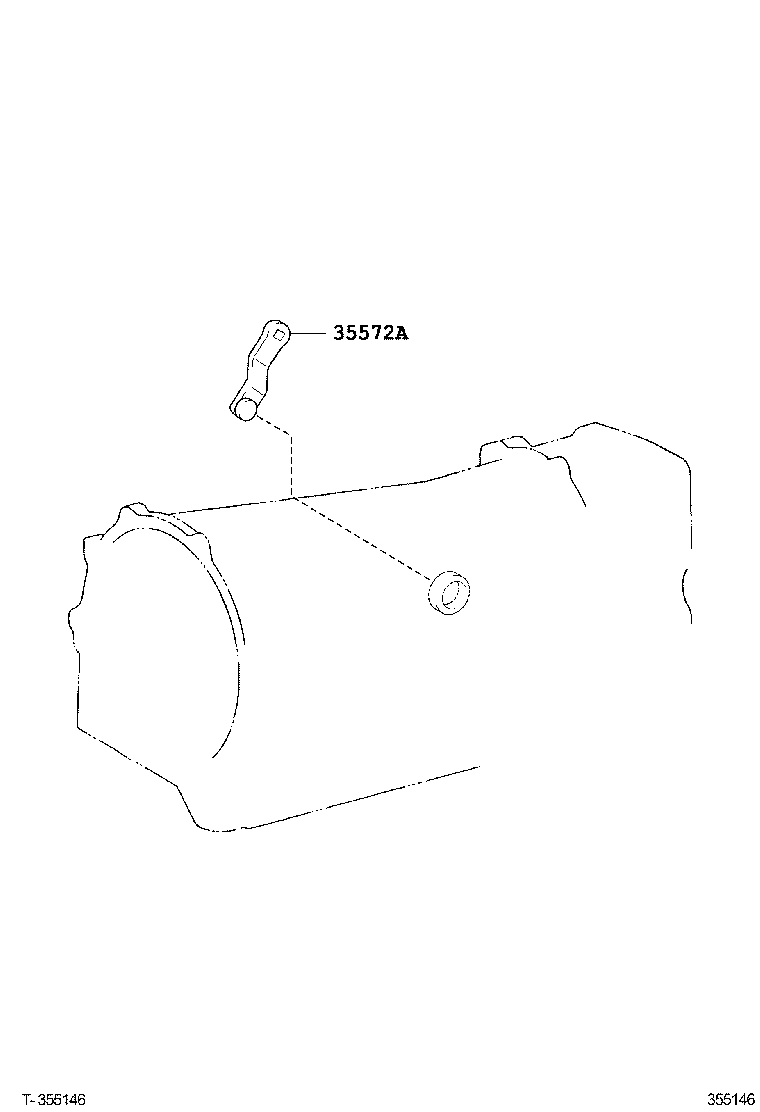 35572-37050 LEVER, TRANSMISSION CONTROL SHAFT product image