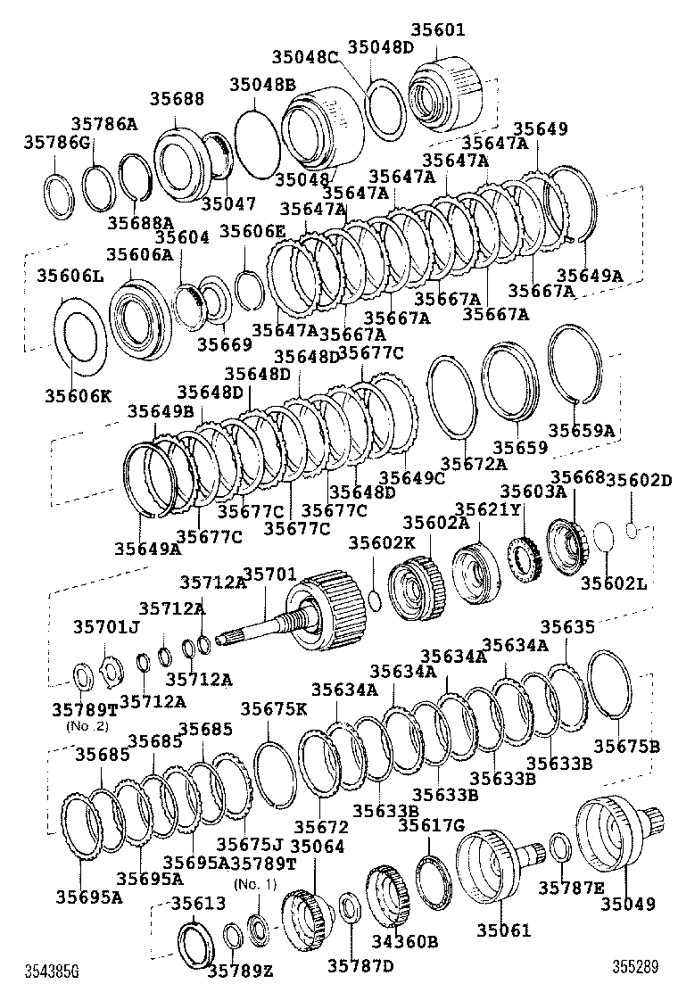 35652-60020 PISTON SUB-ASSY, DIRECT CLUTCH product image