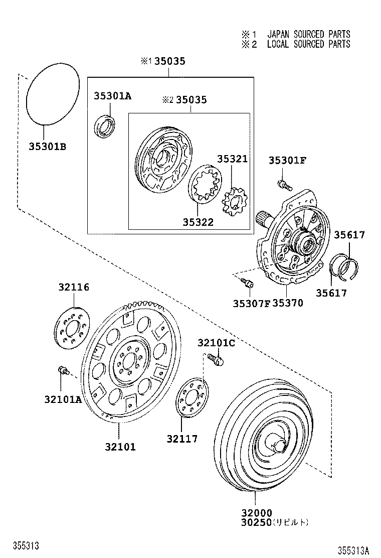 32000-44050 CONVERTER ASSY, TORQUE product image