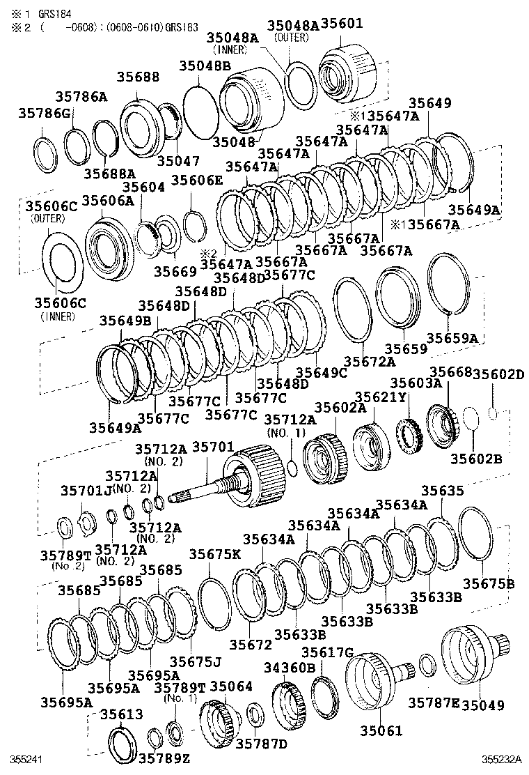 35048-50010 PISTON SUB-ASSY, REVERSE CLUTCH product image