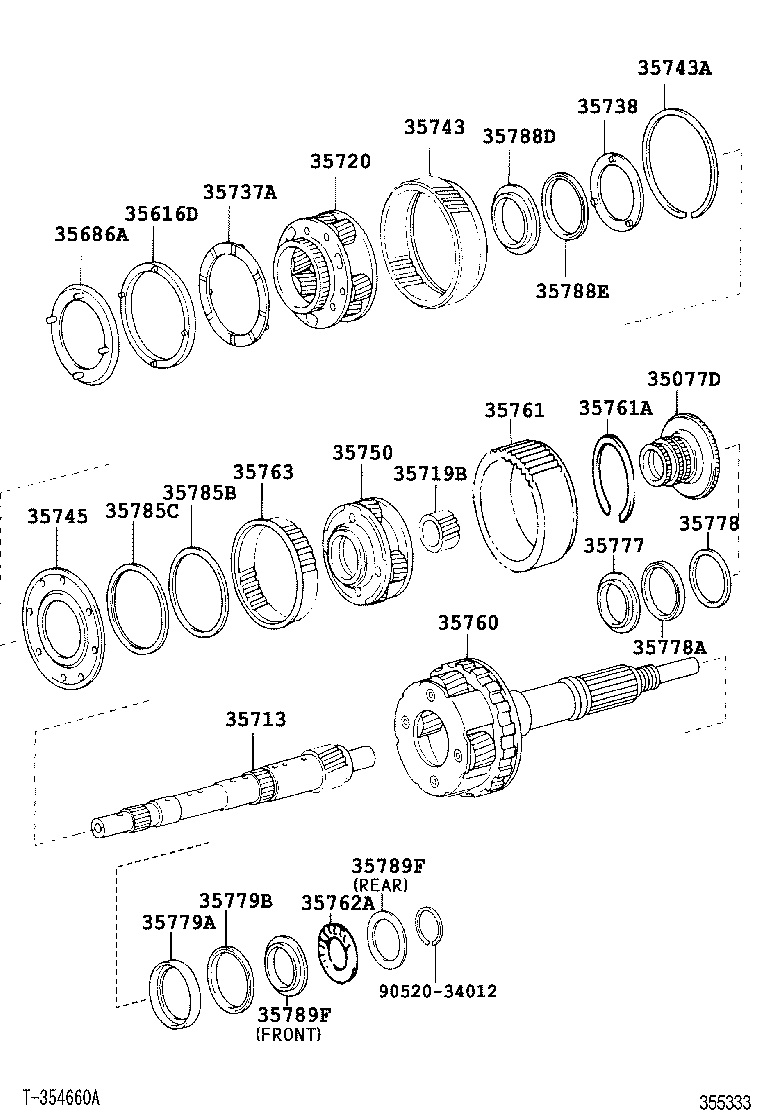 35760-0P010 GEAR ASSY, REAR PLANETARY product image