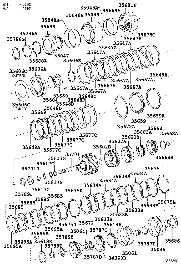 35667-0P010 DISK, DIRECT CLUTCH product image