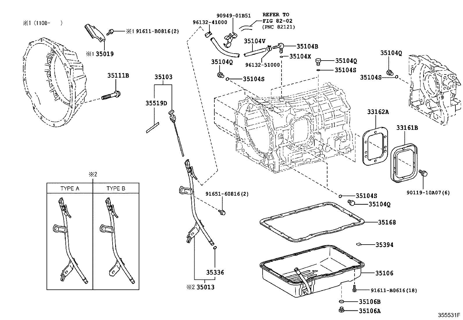 35013-36080 TUBE SUB-ASSY, TRANSMISSION OIL FILLER product image