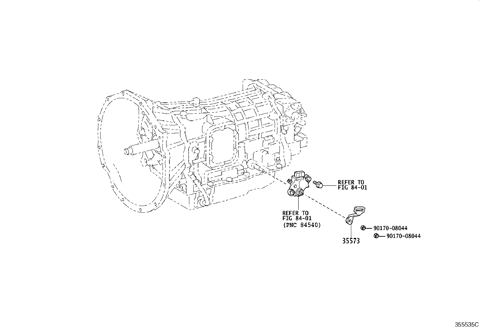 35573-36030 LEVER, TRANSMISSION CONTROL SHAFT, LH product image