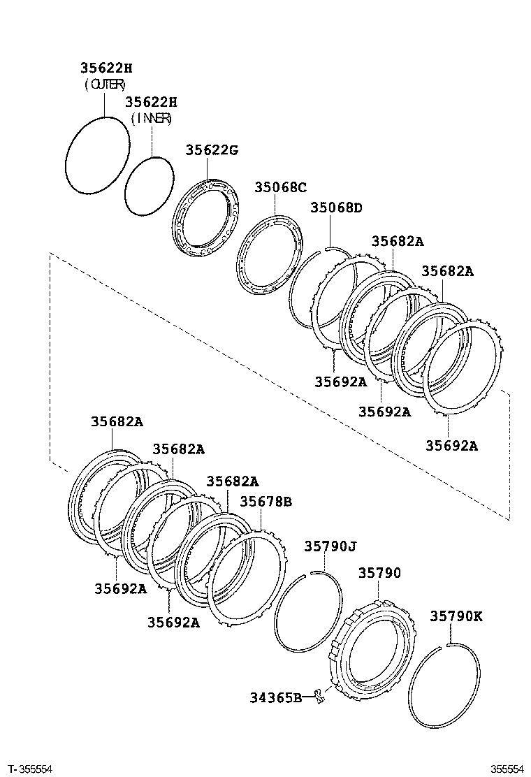 35676-06010 FLANGE, BRAKE (FOR 2ND BRAKE) product image