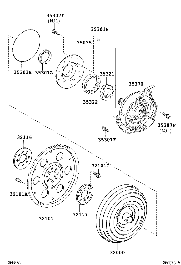 35322-07010 GEAR, FRONT OIL PUMP DRIVEN product image