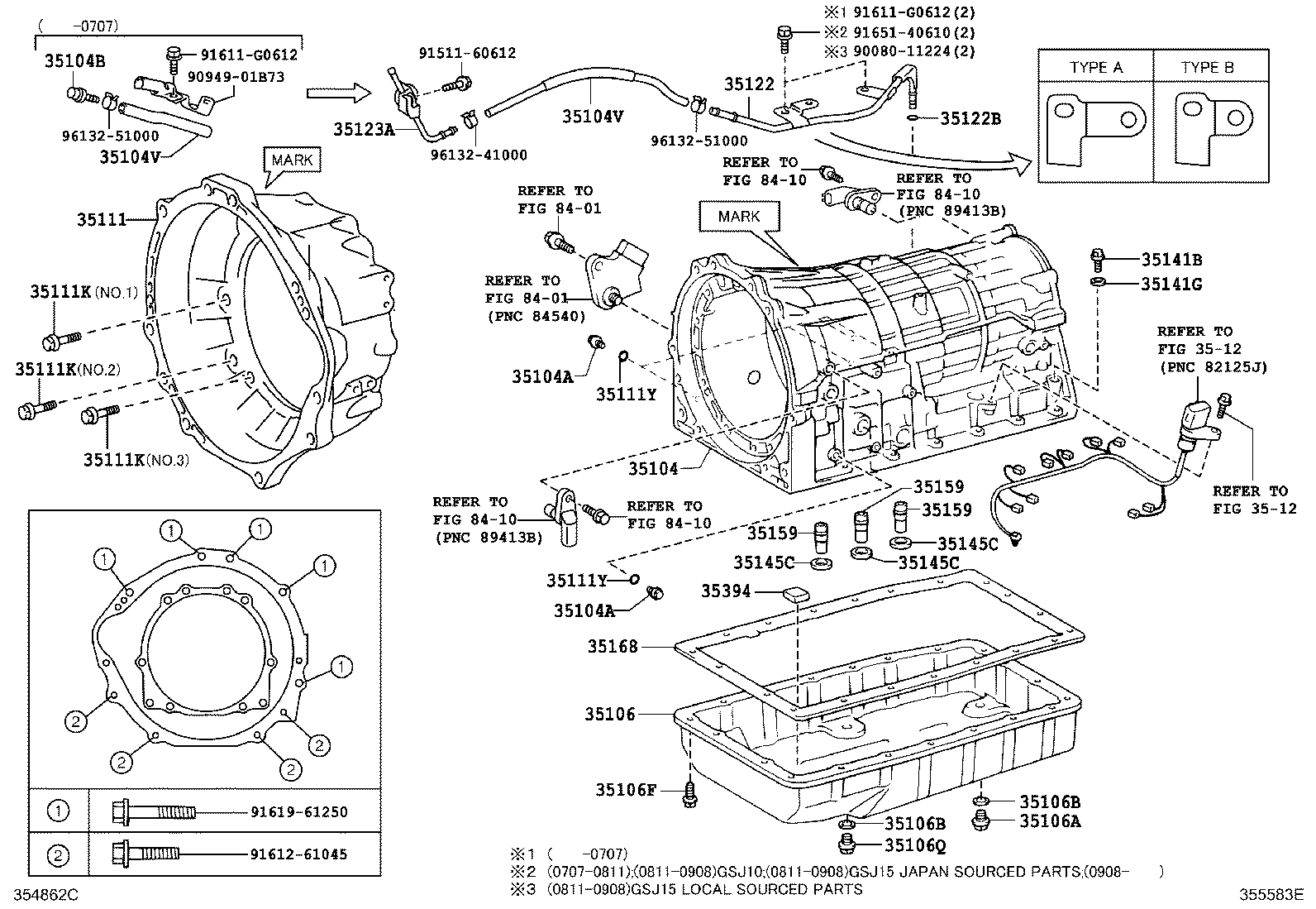 Toyota 35104-0C010 CASE SUB-ASSY, AUTOMATIC TRANSMISSION