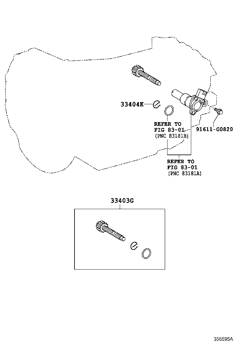 33482-80009 GEAR SUB-ASSY, SPEEDOMETER DRIVEN (ATM) product image