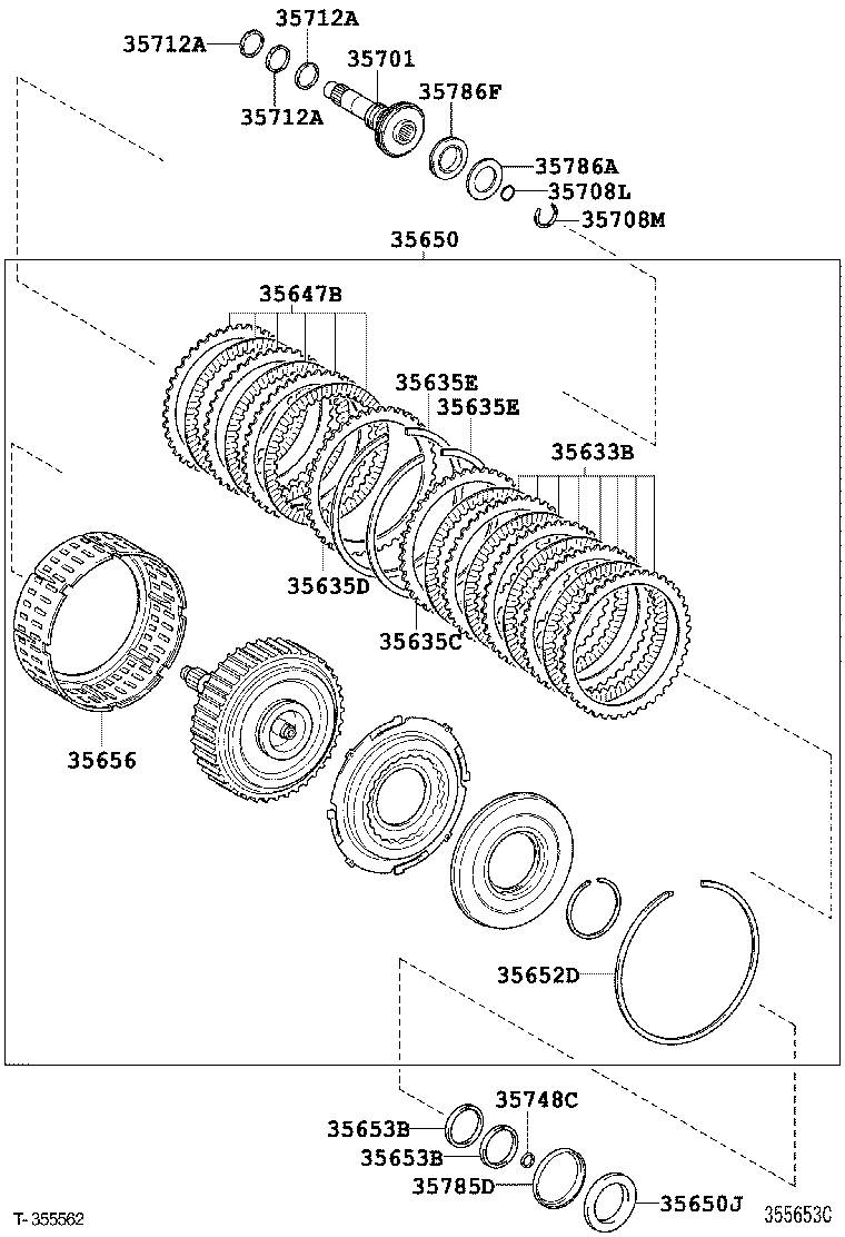 90080-37005 BEARING, THRUST NEEDLE ROLLER (FOR INPUT SHAFT) product image