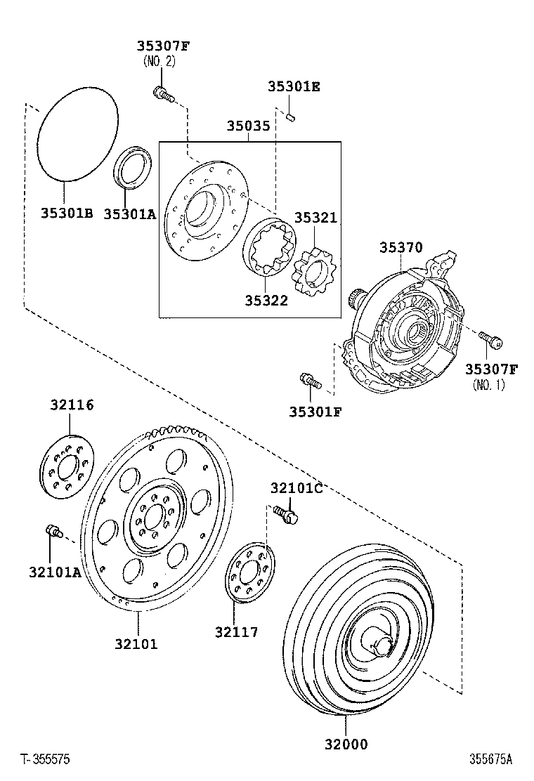 Toyota 90148-60065 BOLT (FOR STATOR SHAFT)