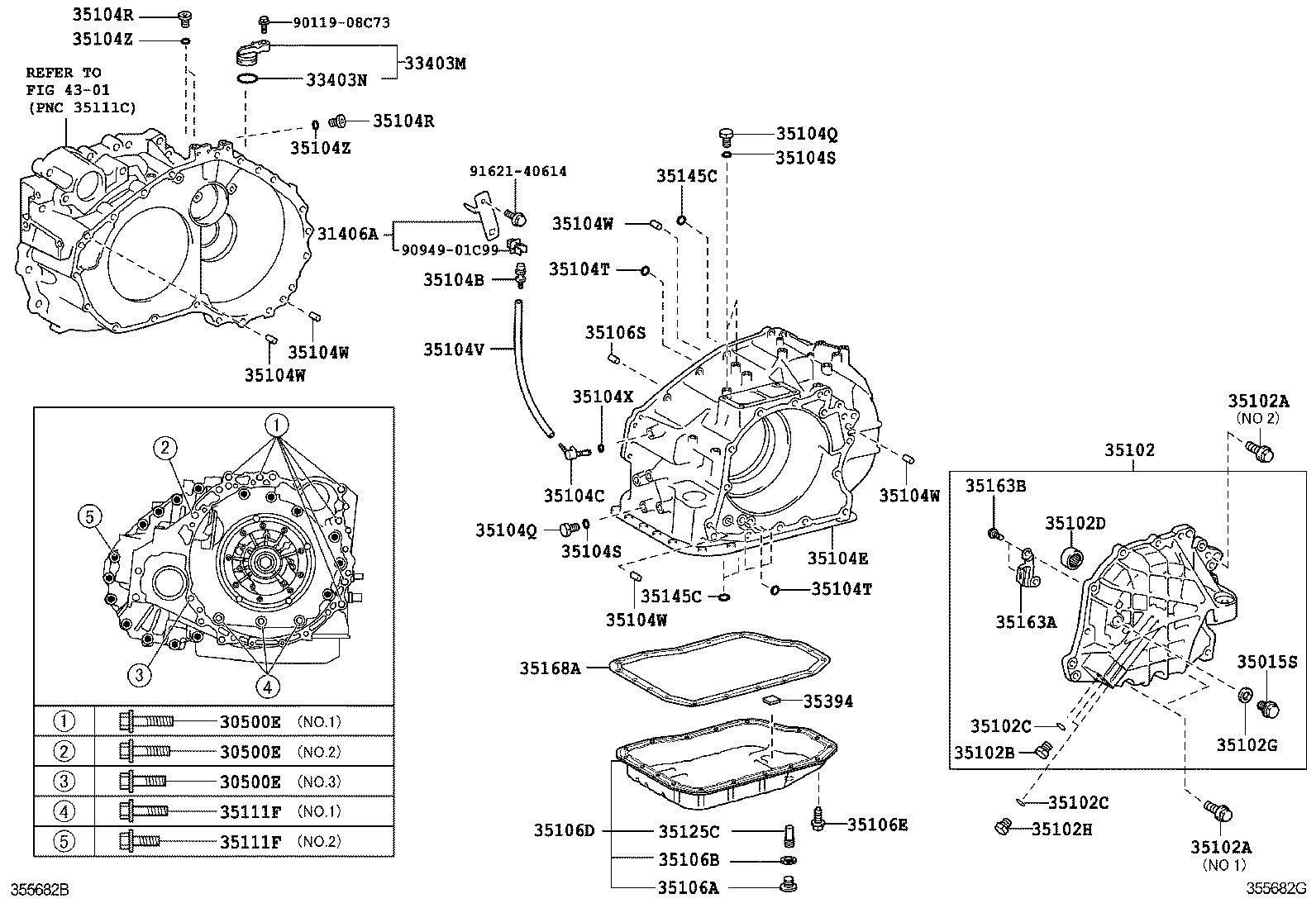 Toyota 90105-10425 BOLT(FOR TRANSAXLE & ENGINE SETTING)