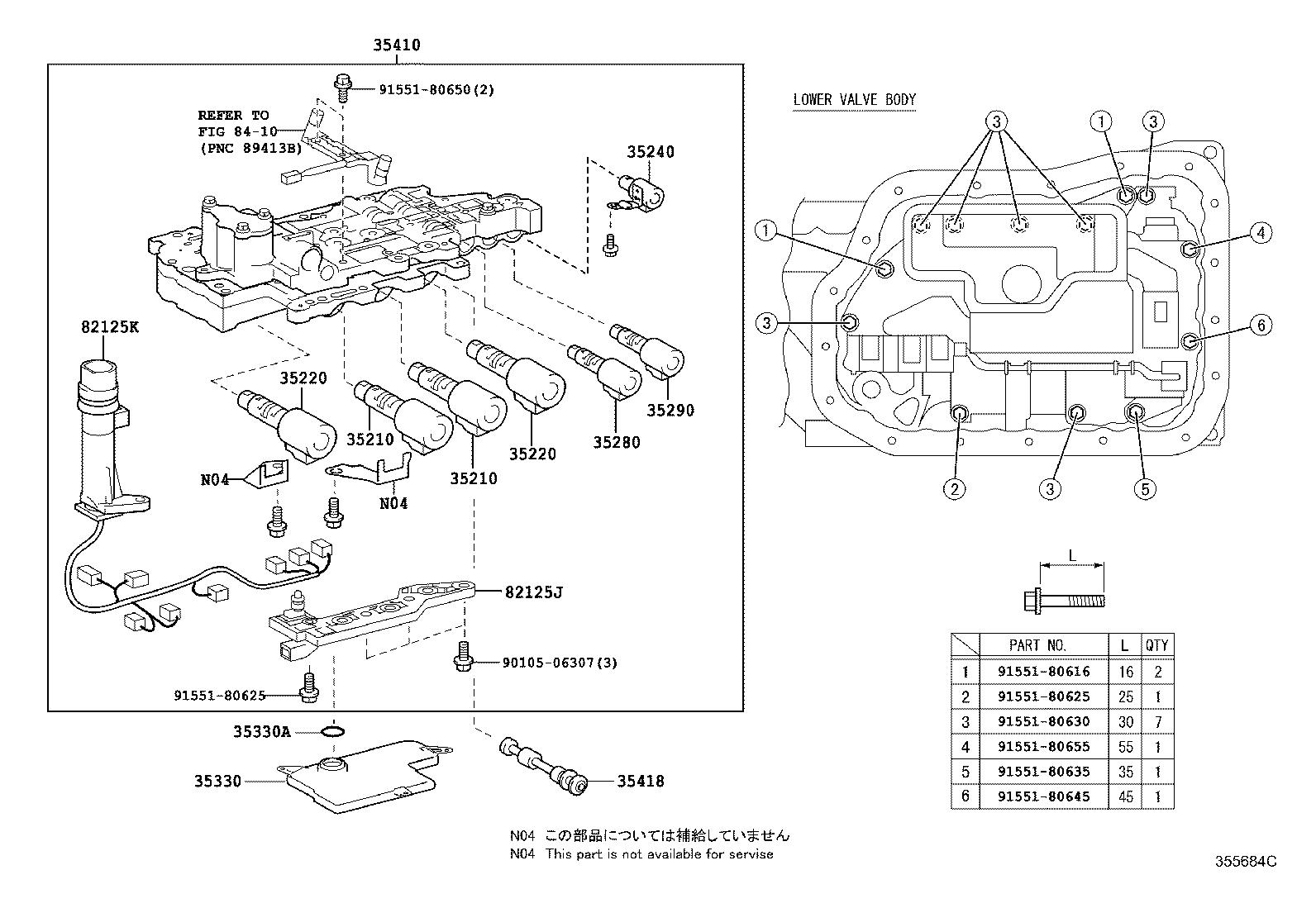 Toyota 35410-33240 BODY ASSY, TRANSMISSION VALVE
