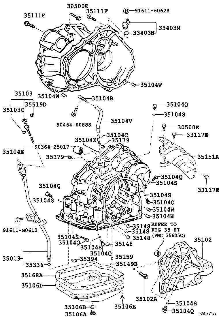 35103-06090 GAGE SUB-ASSY, TRANSMISSION OIL LEVEL product image