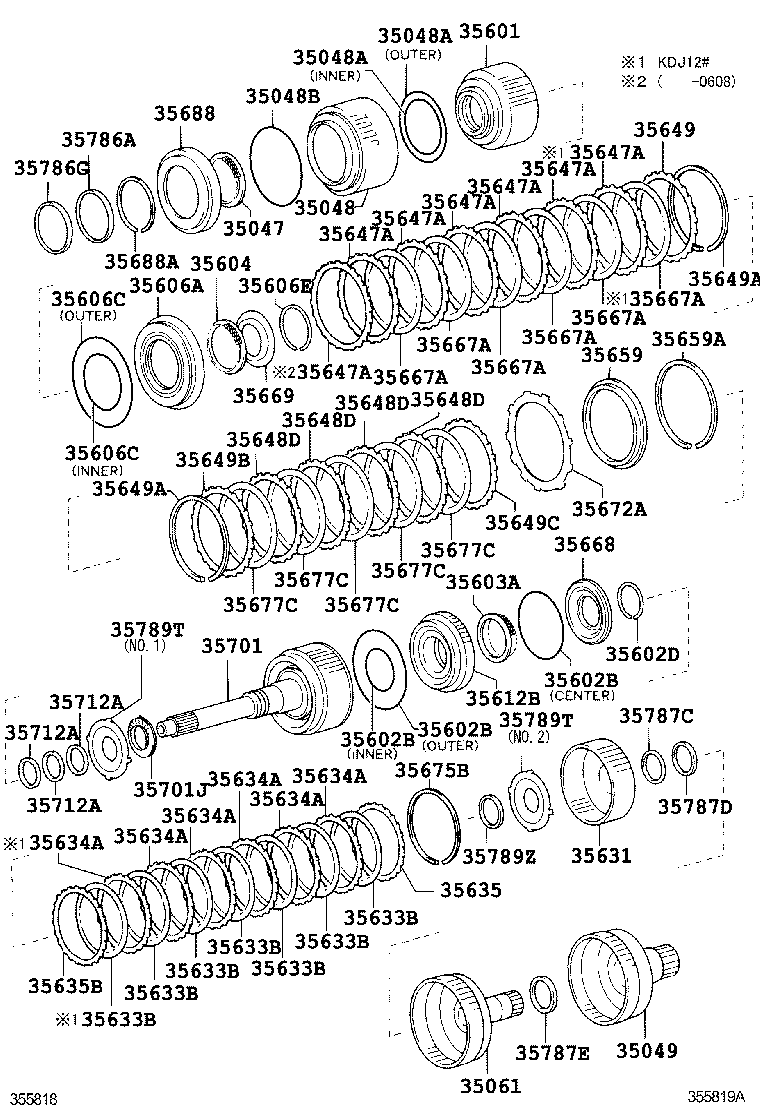 35612-60010 PISTON, FORWARD CLUTCH product image