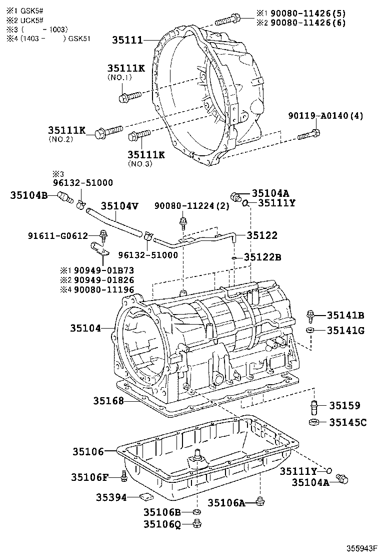 Toyota 35106-0C040 PAN SUB-ASSY, AUTOMATIC TRANSMISSION OIL