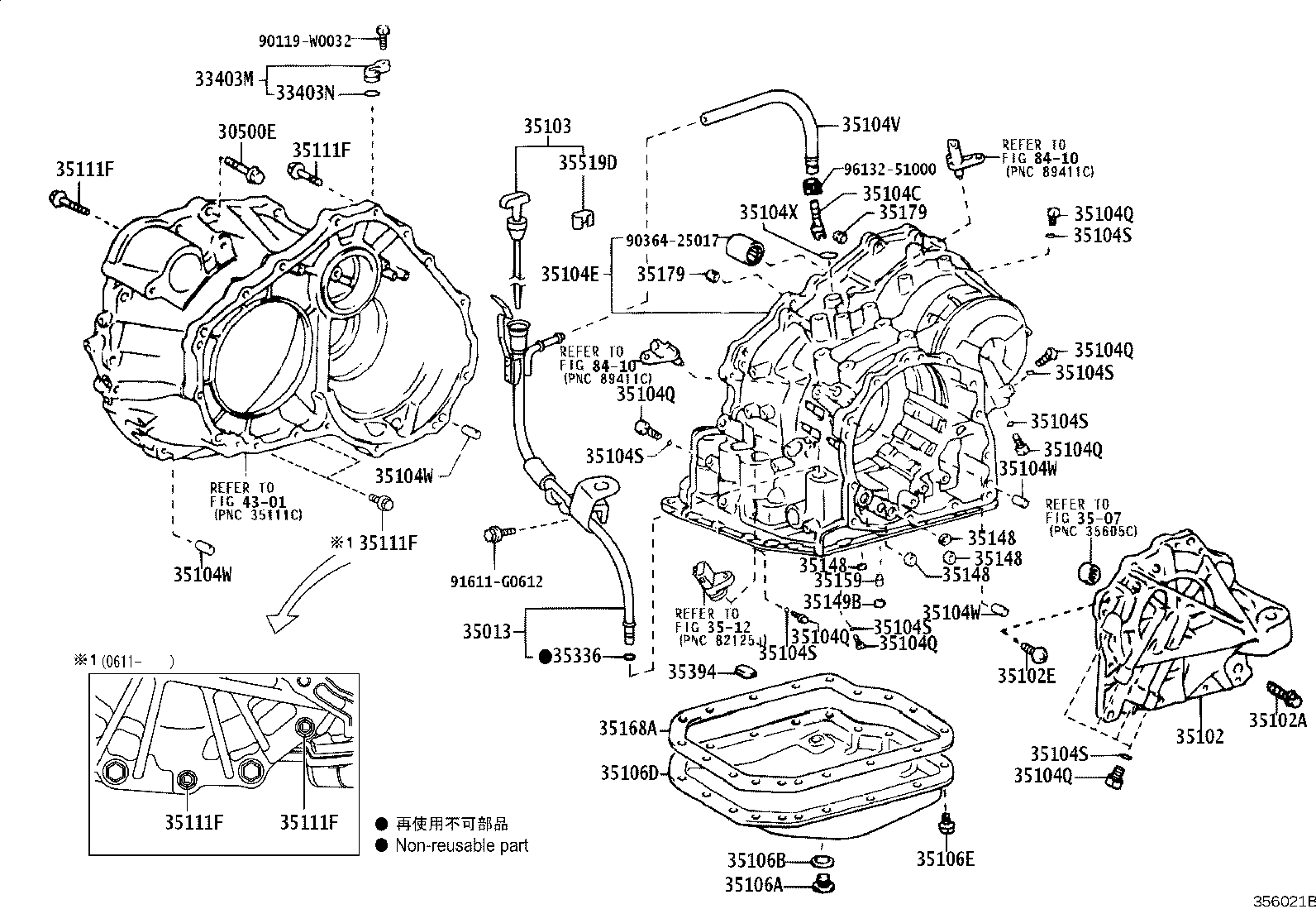 35104-33042 CASE SUB-ASSY, AUTOMATIC TRANSAXLE product image