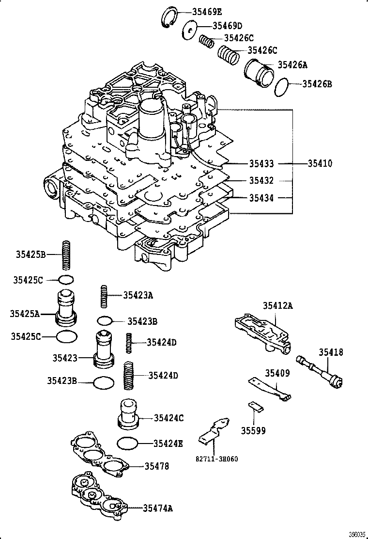 90501-29019 SPRING, COMPRESSION (FOR C-0 ACCUMULATOR PISTON) product image
