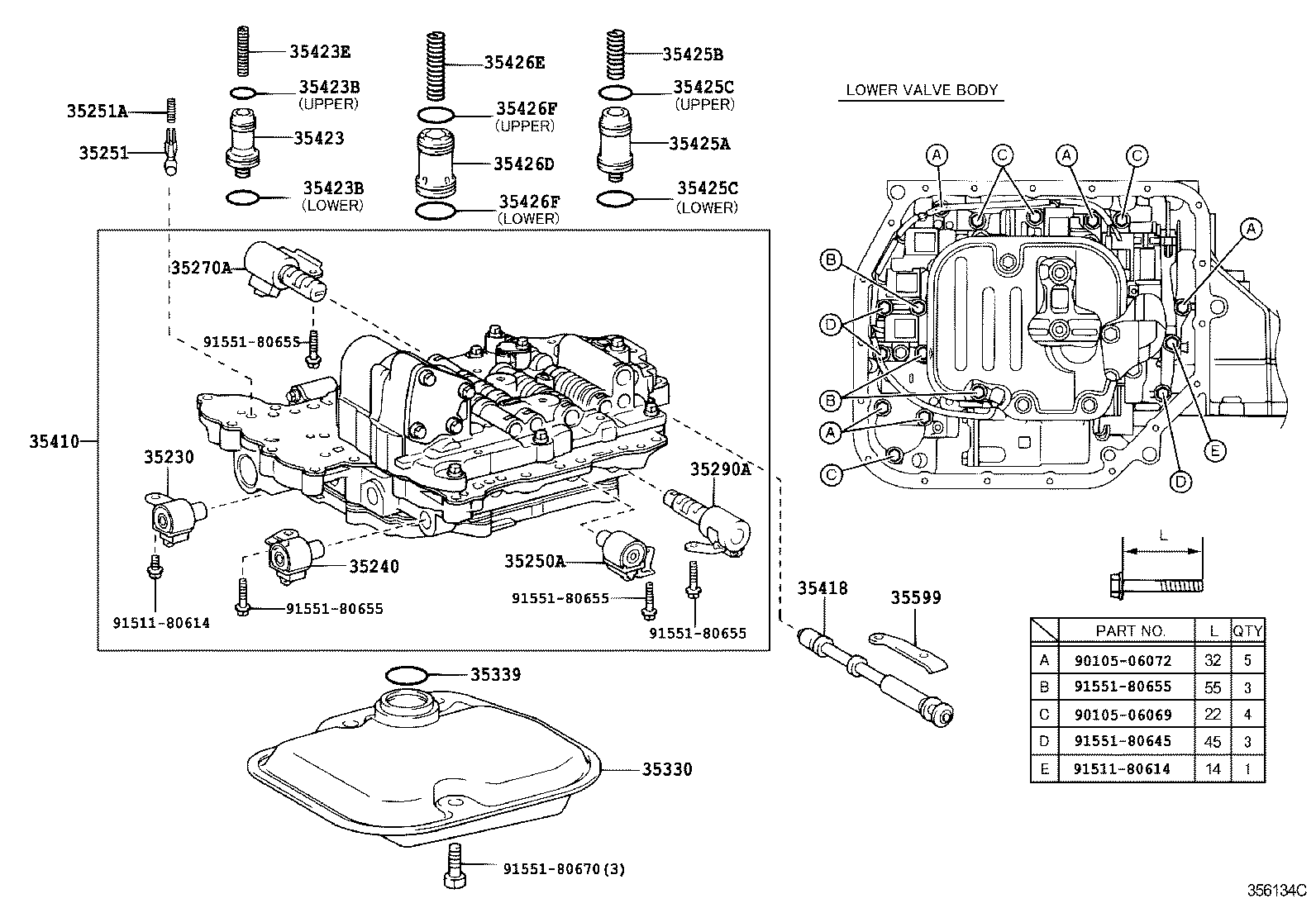 35410-52170 BODY ASSY, TRANSMISSION VALVE product image