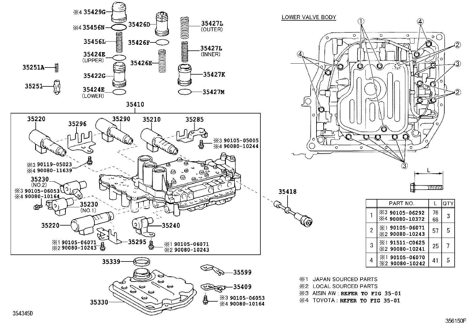 Toyota 35410-48030 BODY ASSY, TRANSMISSION VALVE