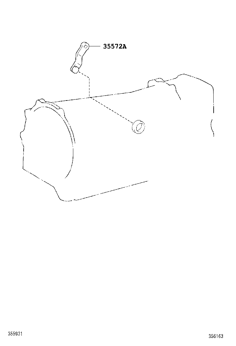 35572-37040 LEVER, TRANSMISSION CONTROL SHAFT product image