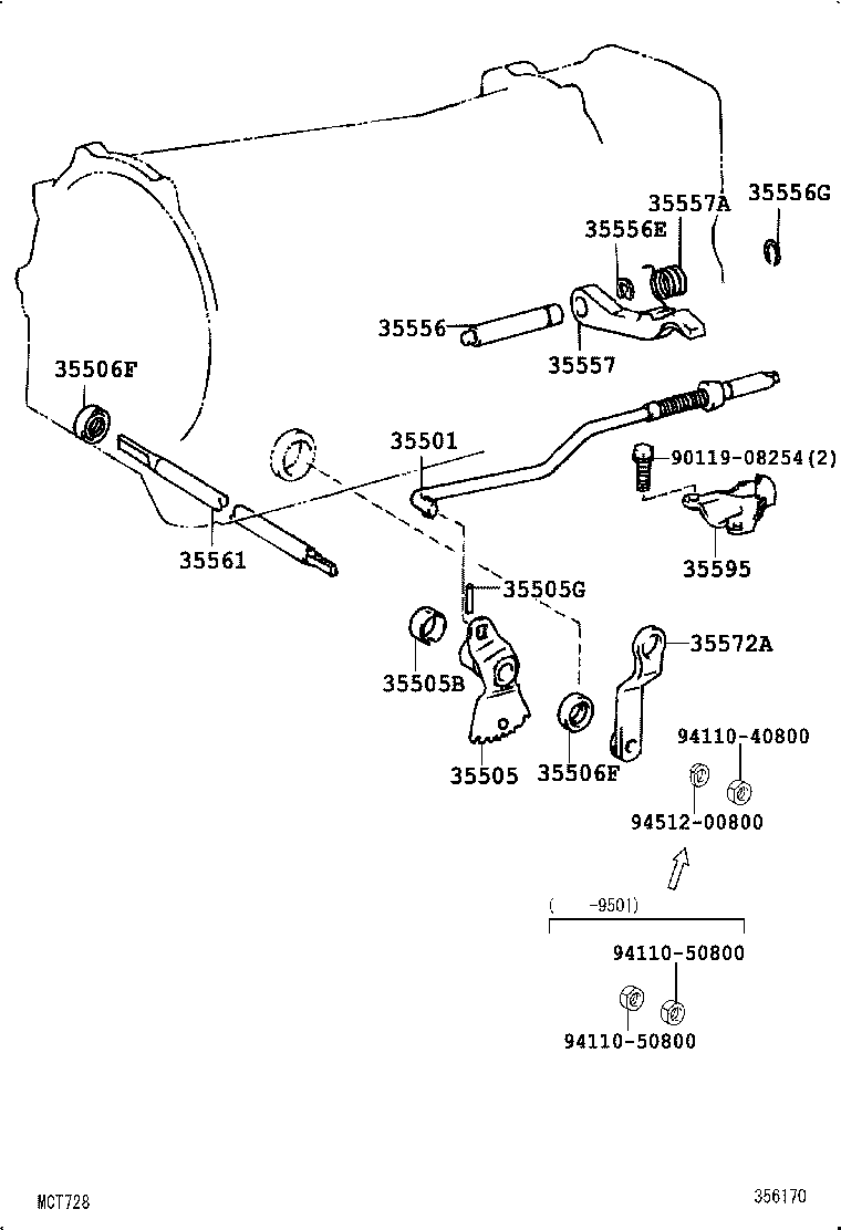 35520-60140 CABLE ASSY, THROTTLE product image