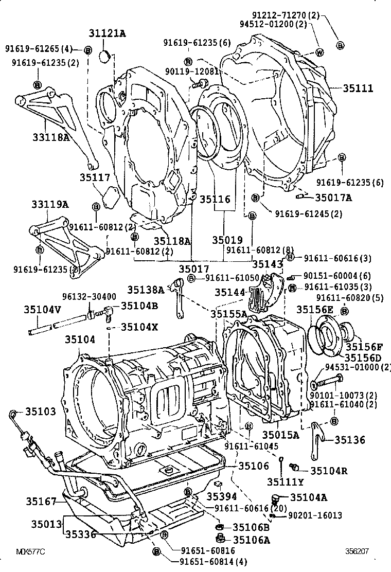 35013-60100 TUBE SUB-ASSY, TRANSMISSION OIL FILLER product image