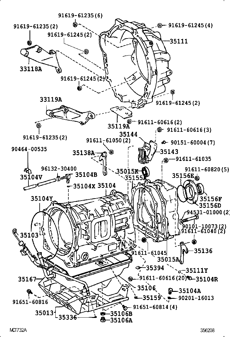 35013-60100 TUBE SUB-ASSY, TRANSMISSION OIL FILLER product image