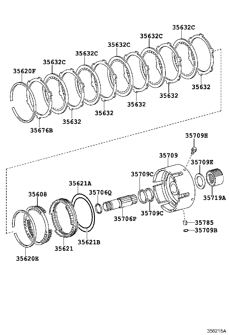 35709-60041 SUPPORT SUB-ASSY, CENTER product image