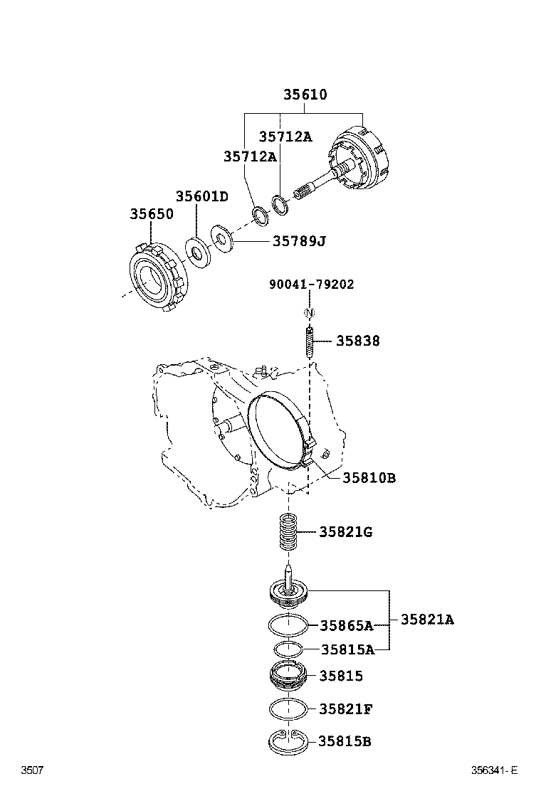 35610-87506 CLUTCH ASSY, FRONT MULTIPLE DISC product image