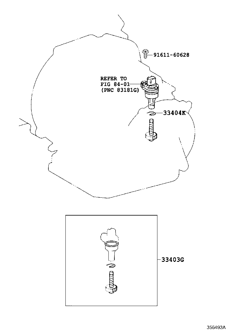 Toyota 33403-29525 GEAR SUB-ASSY, SPEEDOMETER DRIVEN (ATM)
