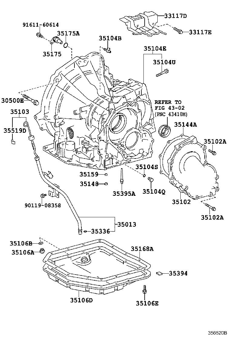 35013-21021 TUBE SUB-ASSY, TRANSMISSION OIL FILLER product image