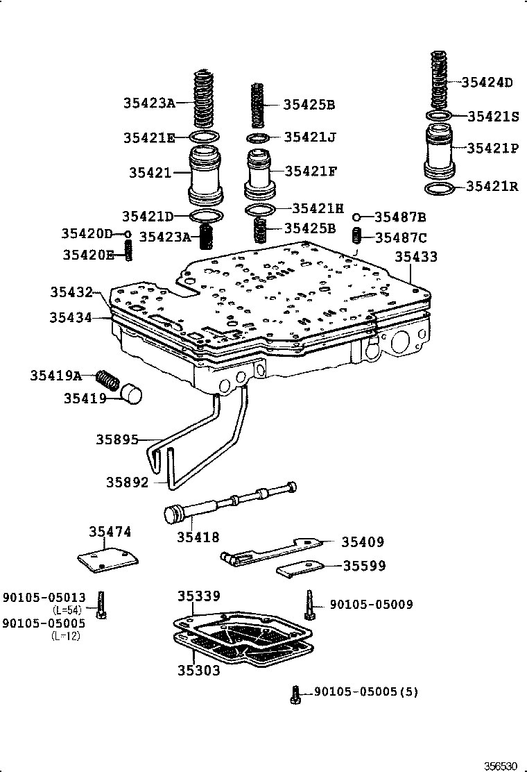 35410-30770 BODY ASSY, TRANSMISSION VALVE product image