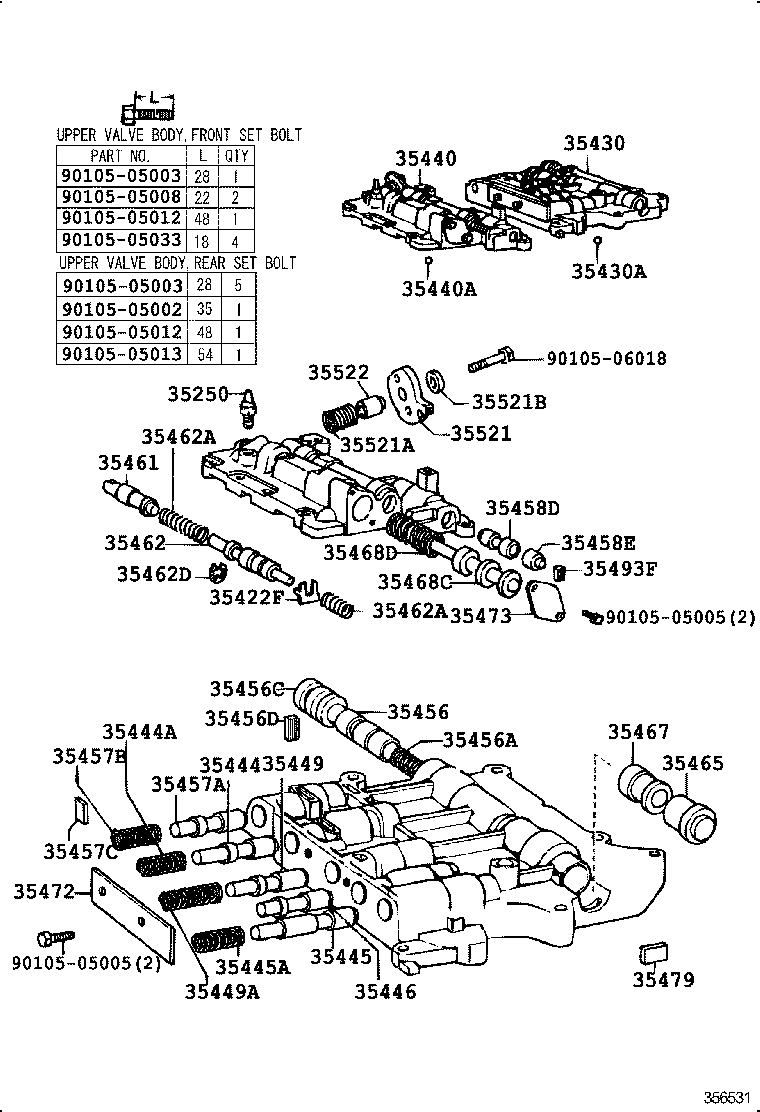 35410-30770 BODY ASSY, TRANSMISSION VALVE product image