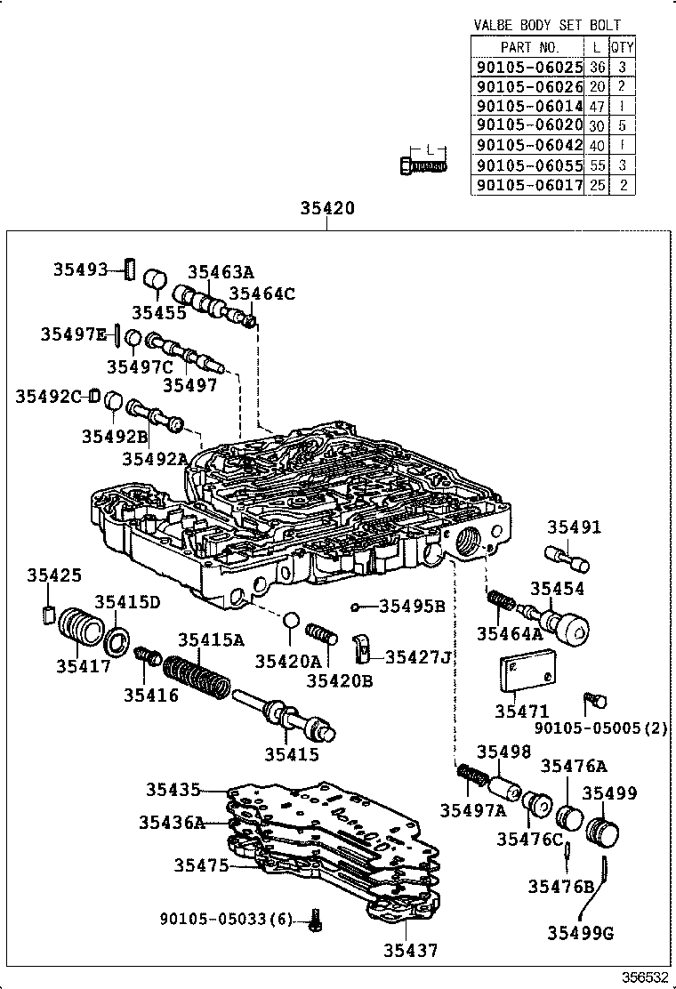 35410-30770 BODY ASSY, TRANSMISSION VALVE product image