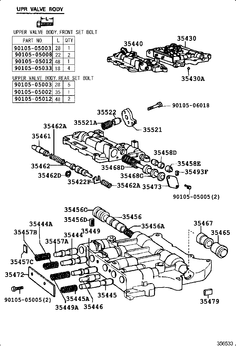 35410-30770 BODY ASSY, TRANSMISSION VALVE product image