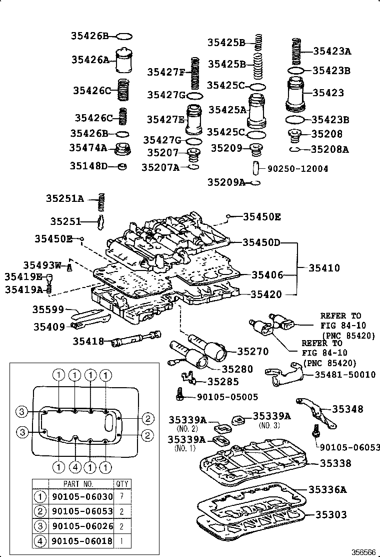 90501-10184 SPRING, COMPRESSION (FOR B-0 ACCUMULATOR PISTON) product image