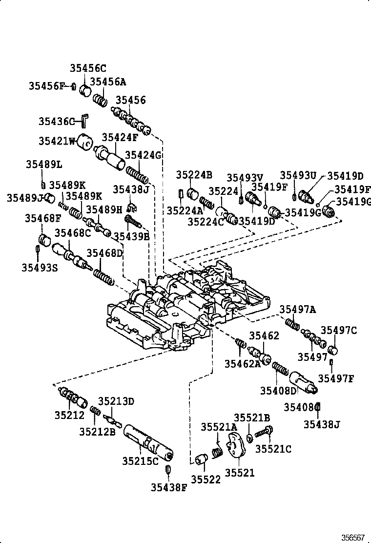 90501-10184 SPRING, COMPRESSION (FOR B-0 ACCUMULATOR PISTON) product image