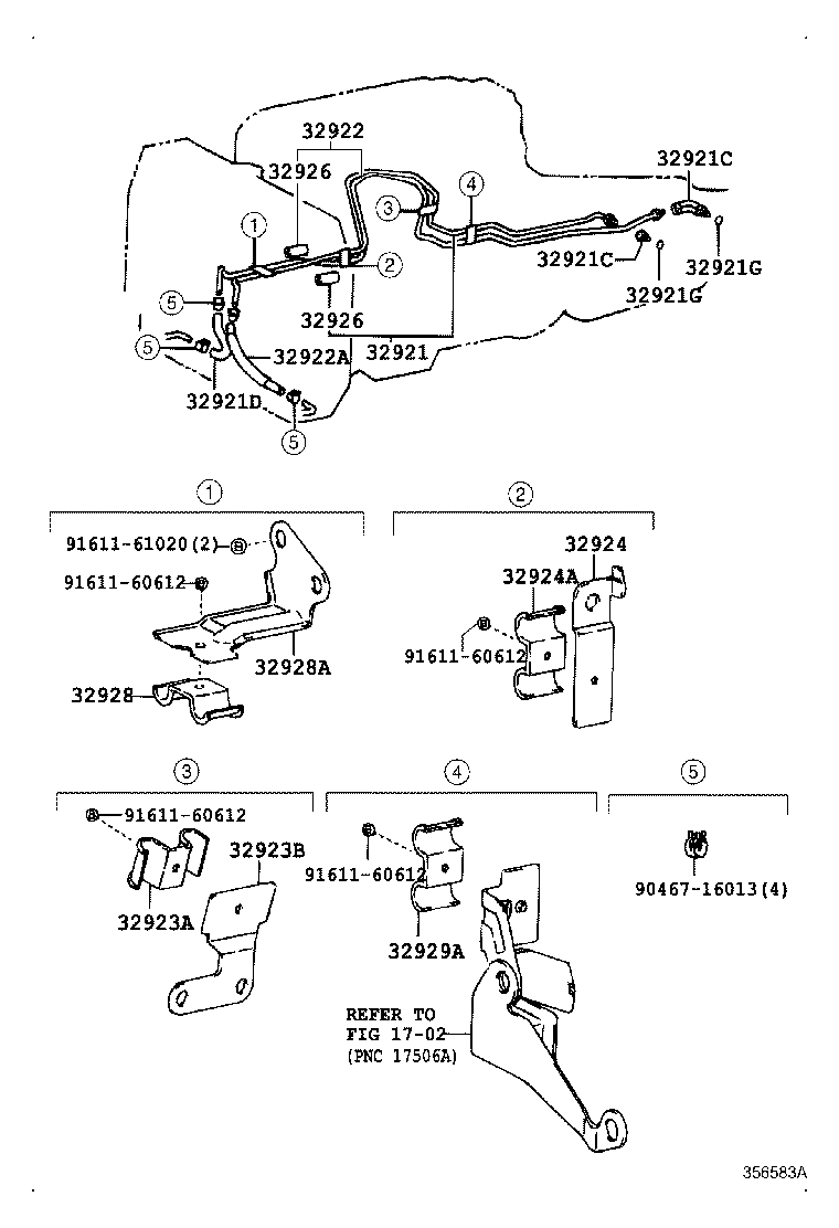 32941-30170 HOSE(FOR OIL COOLER INLET) product image