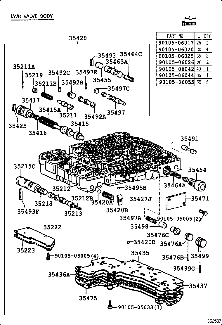35406-30090 PLATE SUB-ASSY, VALVE BODY product image