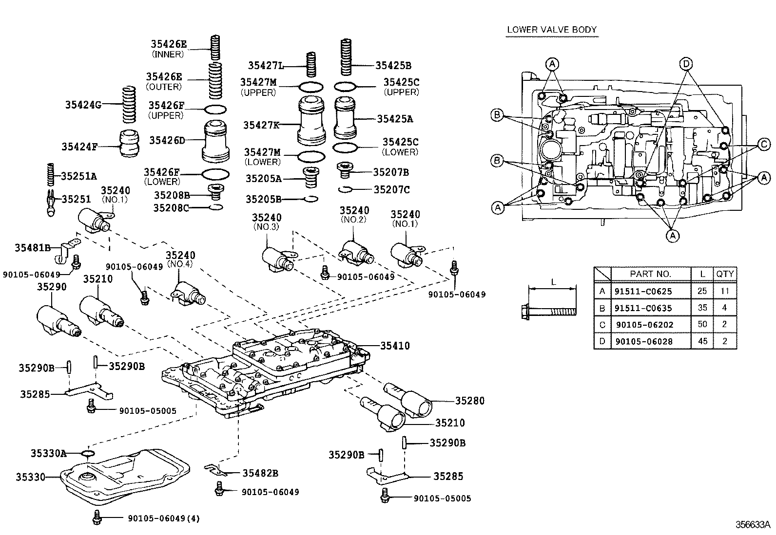 35330-22040 STRAINER ASSY, VALVE BODY OIL product image