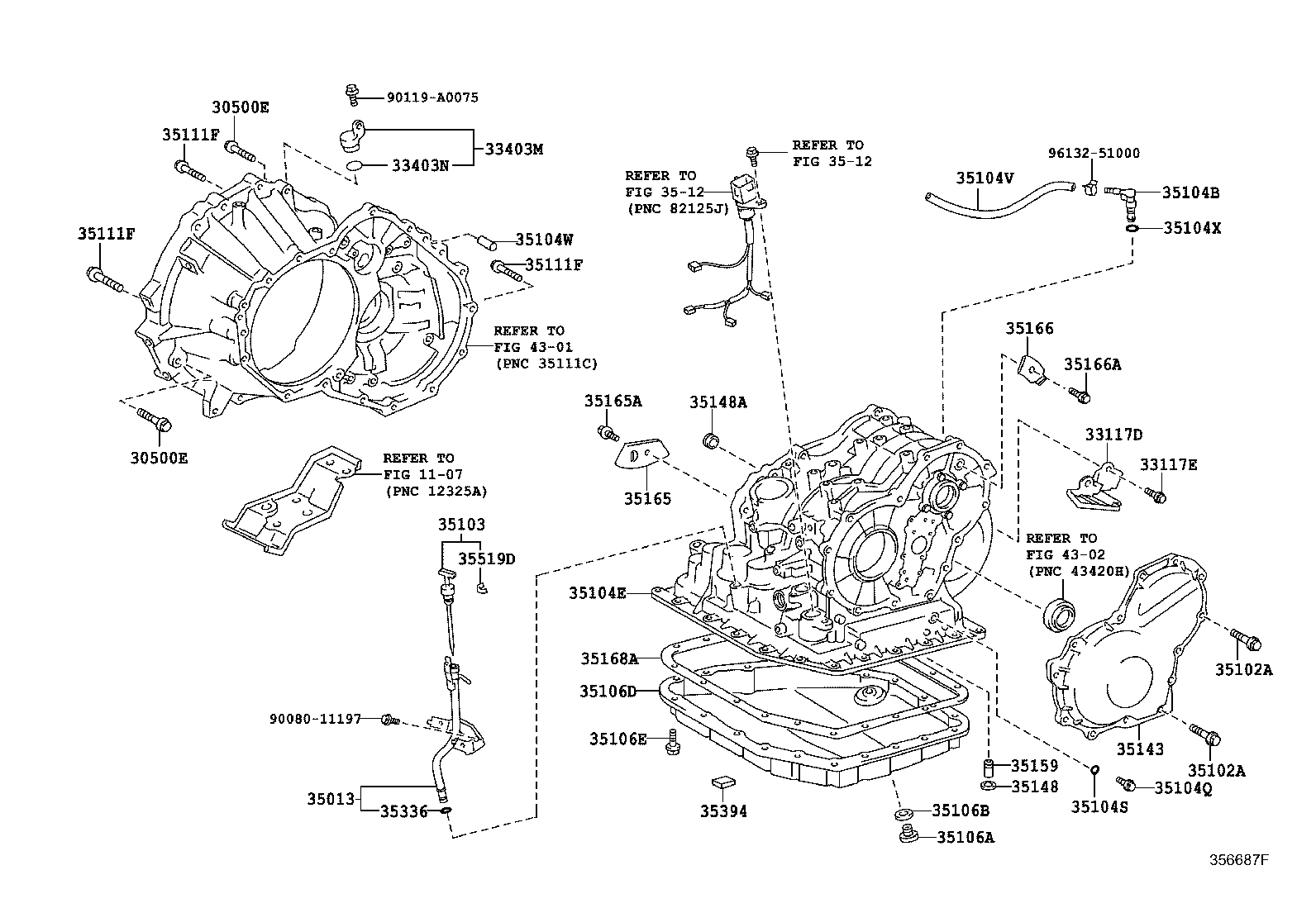 35013-02040 TUBE SUB-ASSY, TRANSMISSION OIL FILLER product image