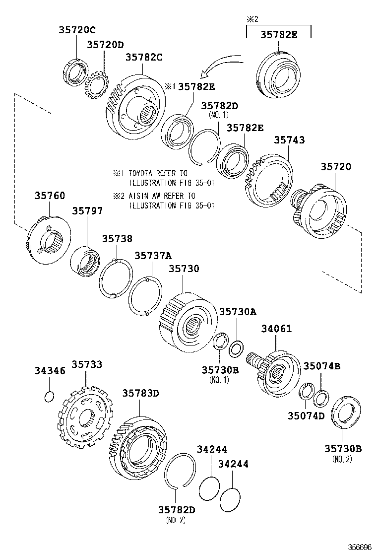 35720-45010 GEAR ASSY, FRONT PLANETARY product image