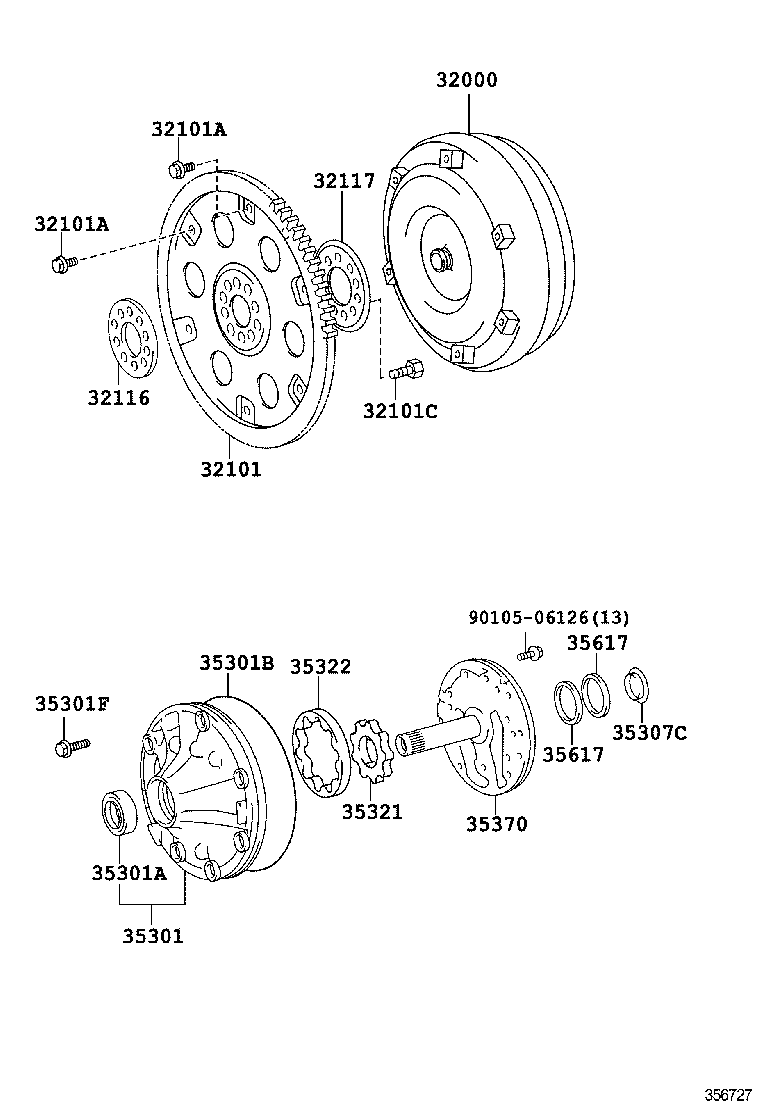 35322-04010 GEAR, FRONT OIL PUMP DRIVEN product image