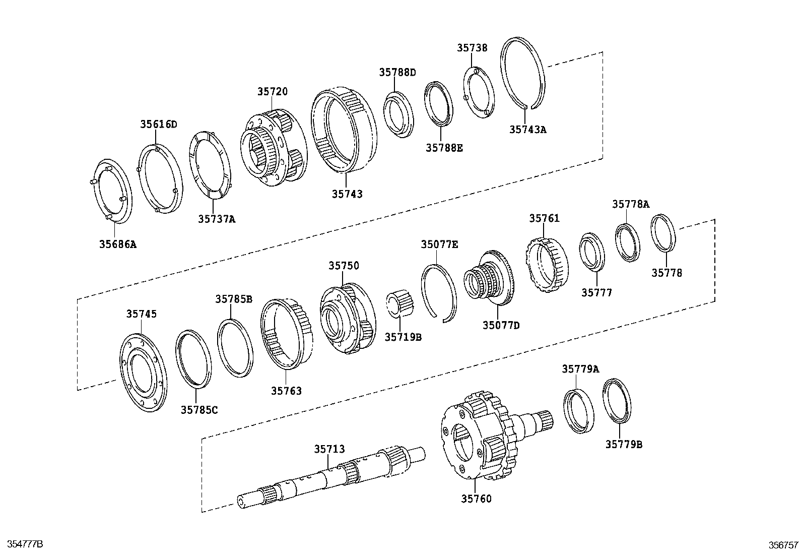 35720-60070 GEAR ASSY, FRONT PLANETARY product image