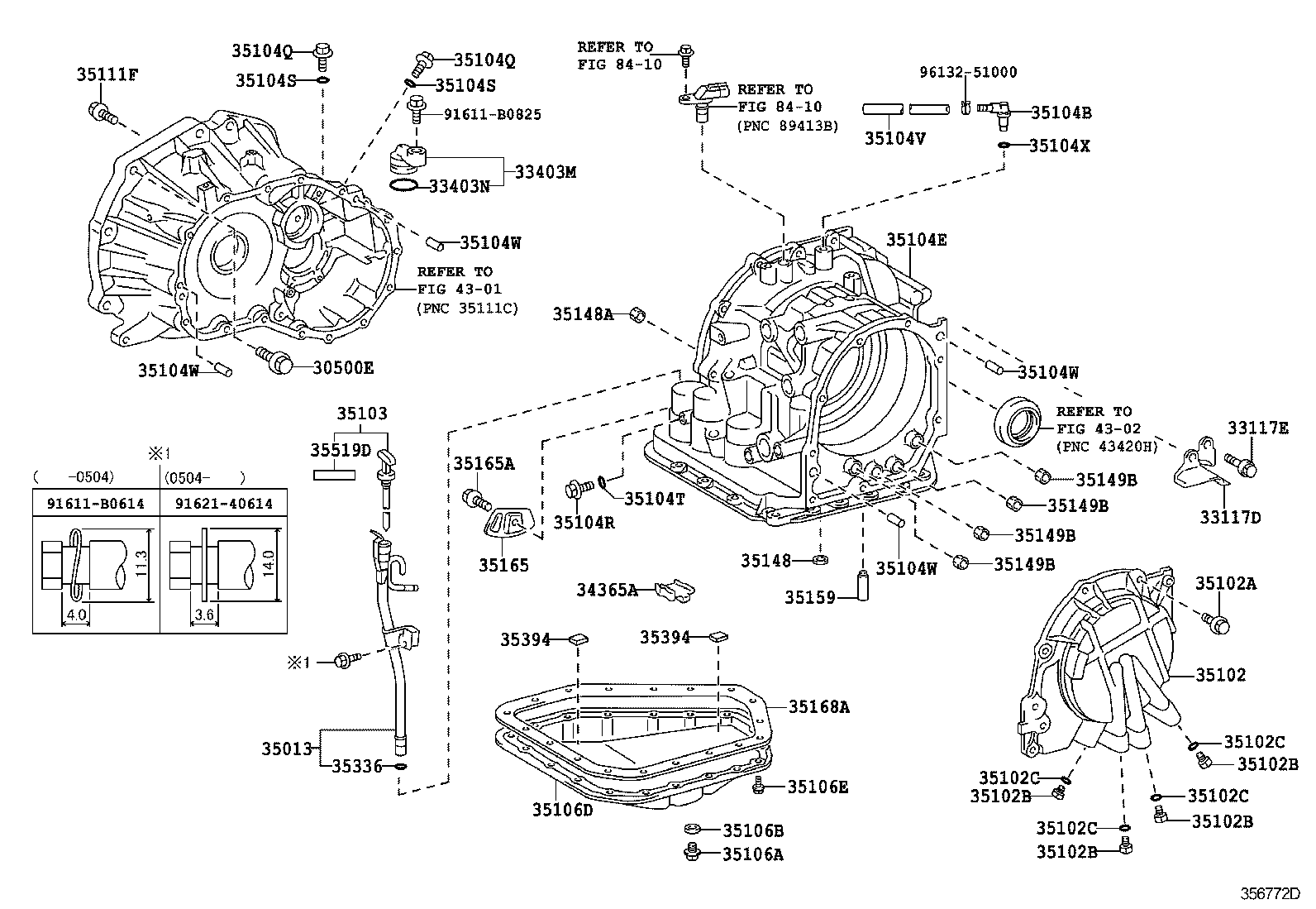 35104-52010 CASE SUB-ASSY, AUTOMATIC TRANSAXLE product image
