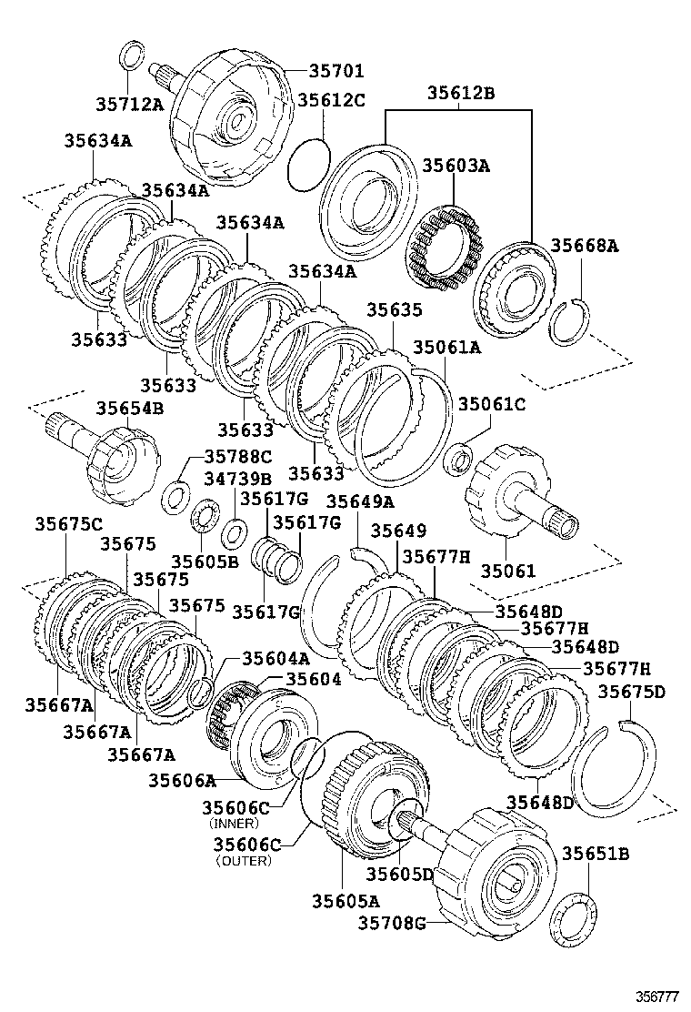 35633-32060 DISC, CLUTCH (FOR DIRECT MULTIPLE DISC CLUTCH) product image