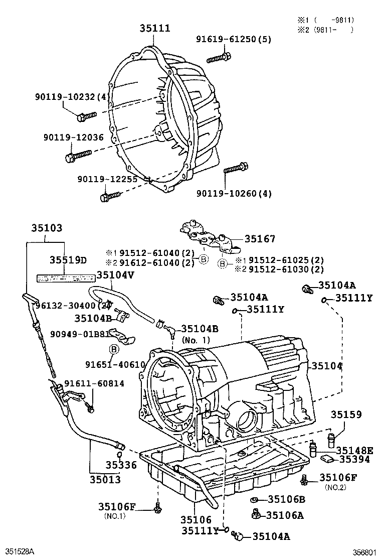 35013-22440 TUBE SUB-ASSY, TRANSMISSION OIL FILLER product image