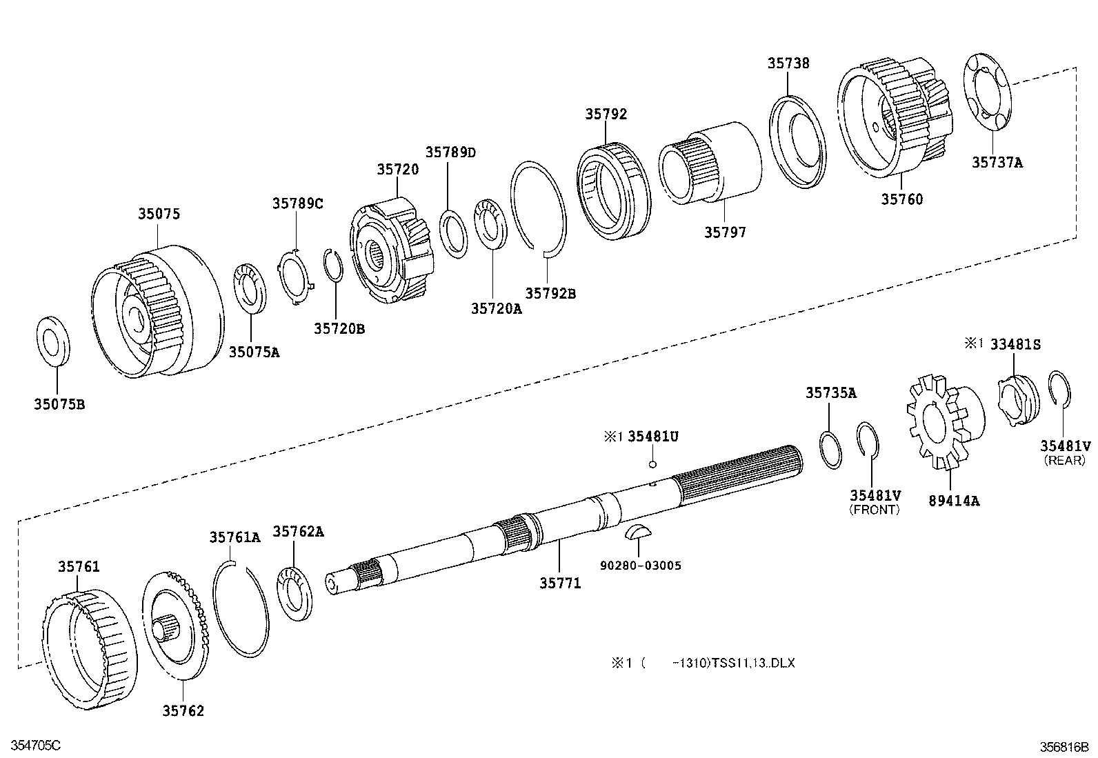 35760-30011 GEAR ASSY, REAR PLANETARY product image